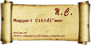 Magyari Ciklámen névjegykártya